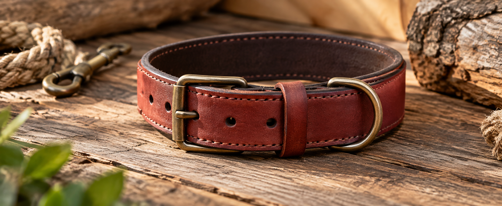Hundehalsband aus Leder